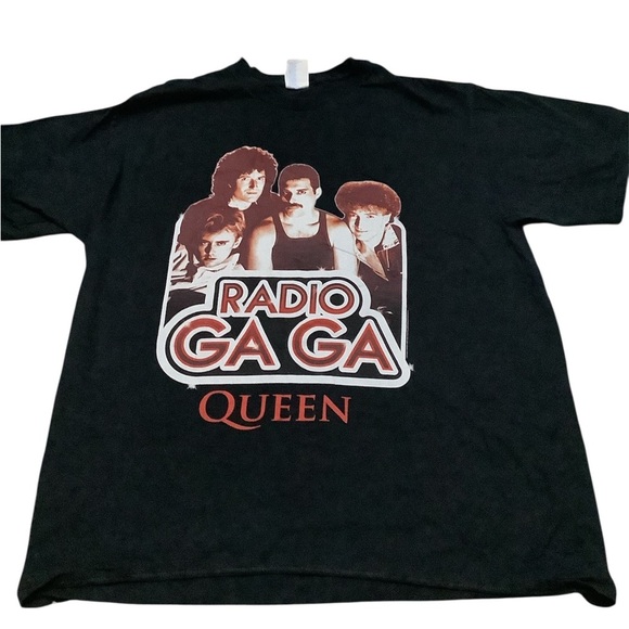 Port and Company Other - Queen Radio Ga Ga Black T-Shirt